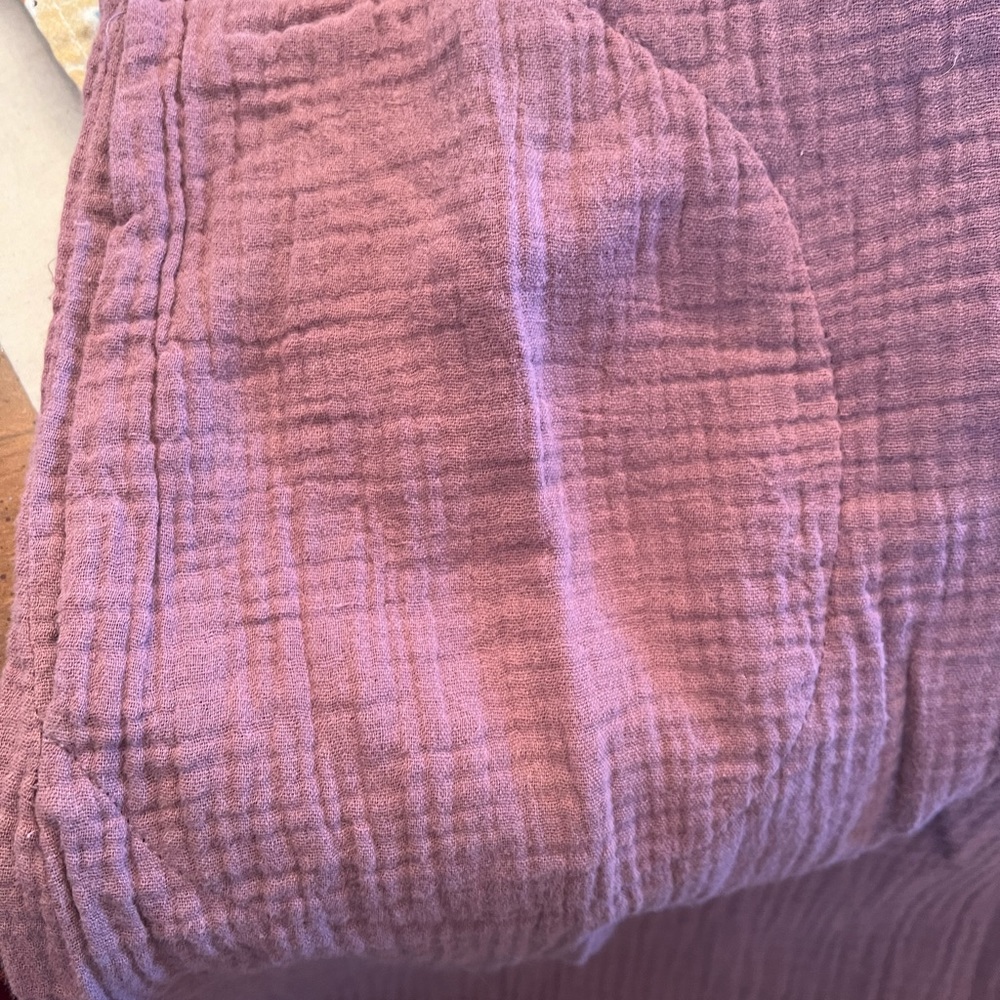 entro Mauve Pink Gauze V-Neck Babydoll Dress - Picture 9 of 9